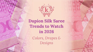 Dupion Silk Saree Trends to Watch in 2026: Colors, Drapes & Designs