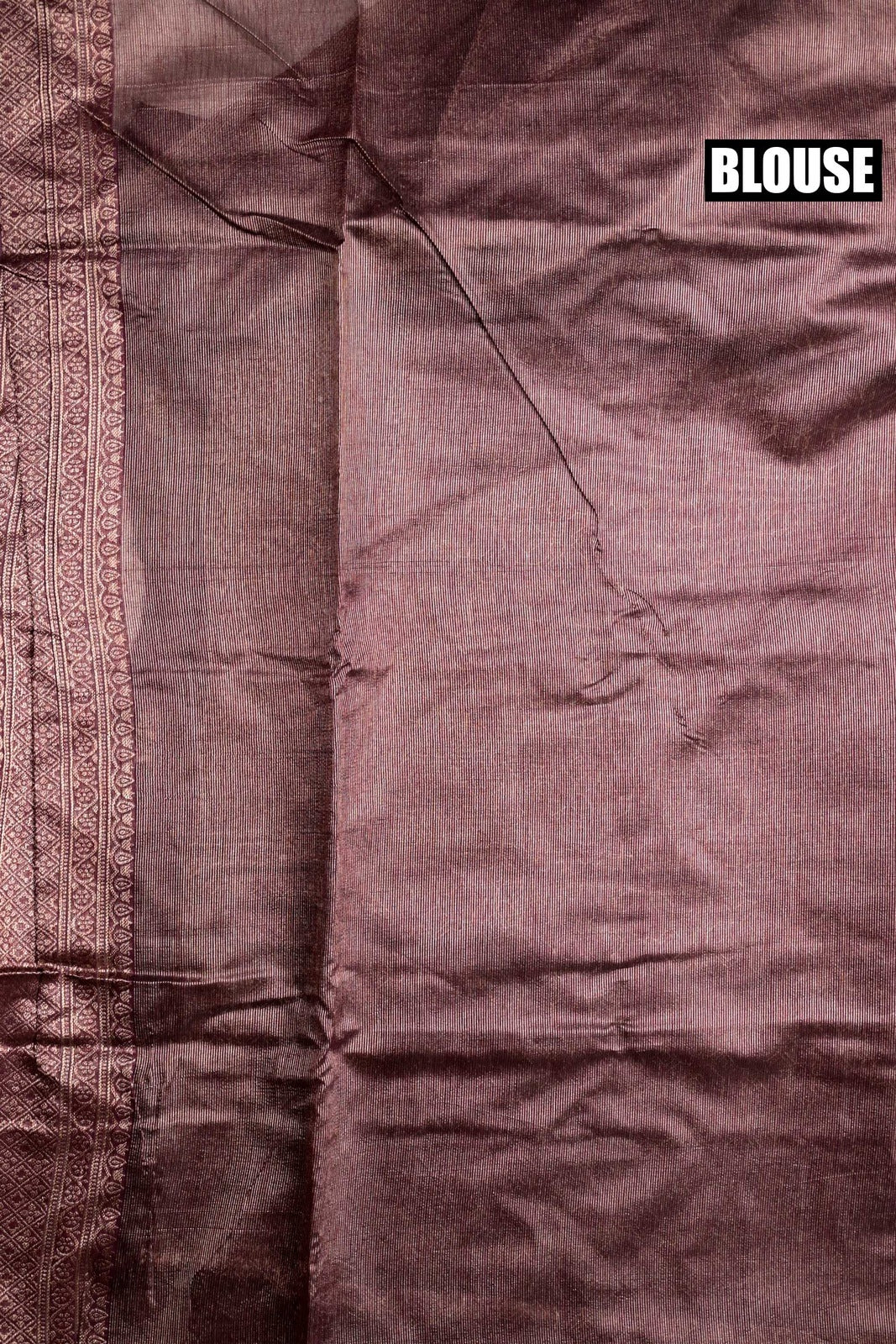 Chanderi fancy saree magenta color allover antique zari weaving and zari weaving border with rich pallu and attached brocade blouse