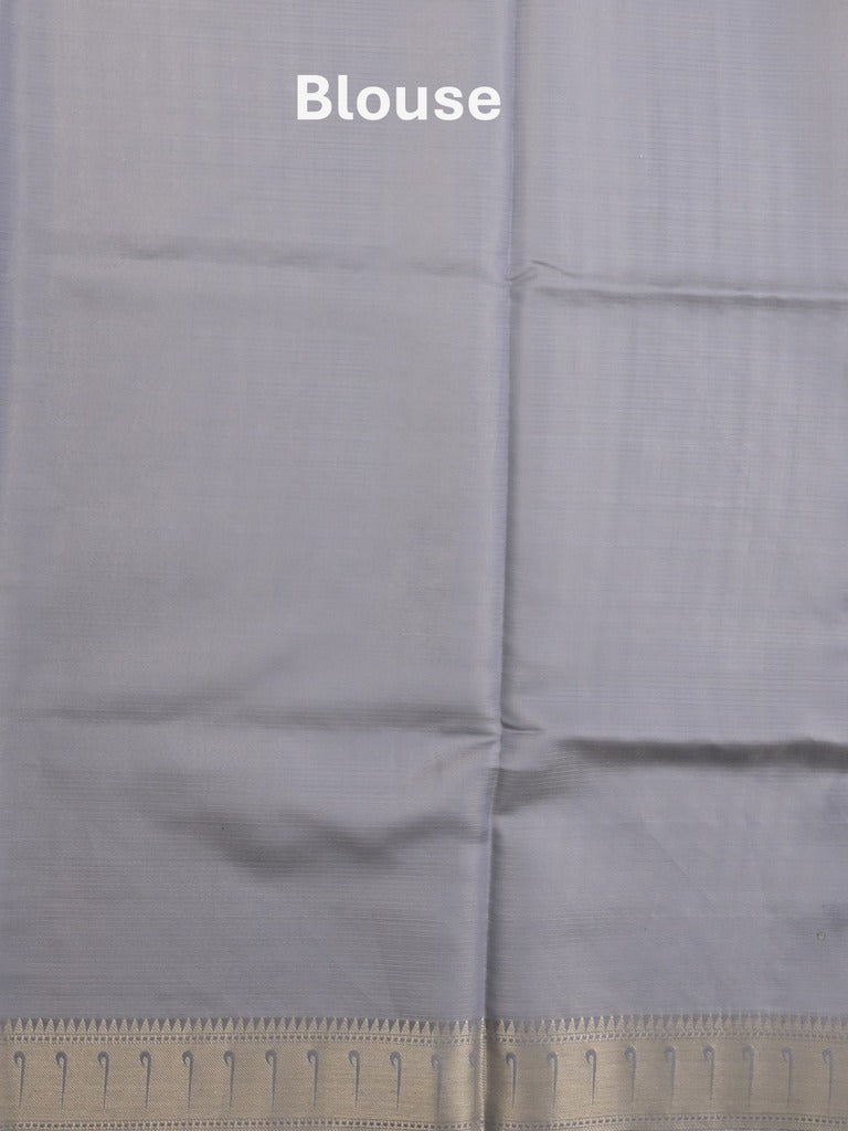 Banaras digital print fancy sarees half white color allover prints & zari border with short pallu and contrast blouse