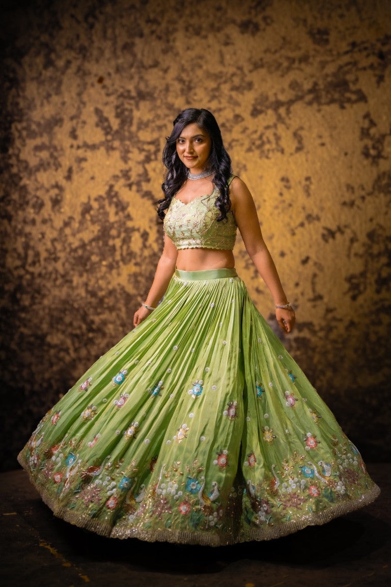 Crop Top with Lehanga