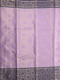 Banaras tissue fancy saree lavender color allover weaves & zari border with running pallu and self blouse