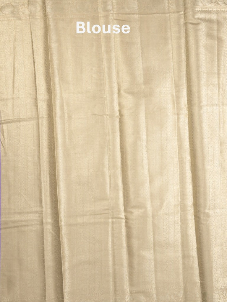 Banaras tissue fancy saree beige color allover weaves & zari border with rich pallu and self blouse