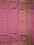 Dupion fancy saree rose pink color allover zari motifs & zari border with zari pallu and contrast plain blouse