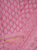 Saree pink color