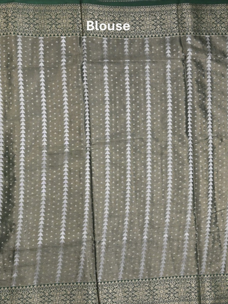 Dupion tissue fancy sarees red color allover zari motifs & zari border with rich pallu and contrast blouse