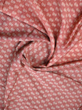 Maheshwari fancy saree light pink color allover prints & zari border with zari pallu and plain blouse