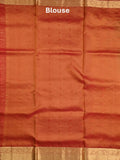 Kanchi pattu saree golden yellow color allover zari motifs & zari border with rich pallu and contrast plain blouse