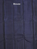 Kanchi pattu saree snuff color allover zari motifs & zari border with rich pallu and contrast plain blouse