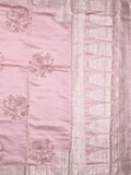Raw mango pattu saree light purple color allover zari weaves & zari border with zari pallu and self blouse