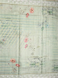 Tussar tissue fancy saree light pastel blue color allover prints & embroidery border with short pallu and plain blouse