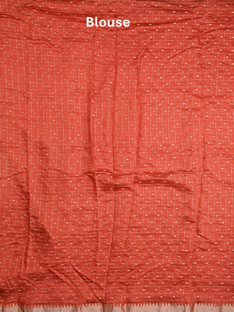 Munga bandhani fancy saree peach color allover work & small zari border with contrast pallu and blouse