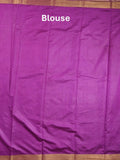 Dupion fancy saree violet color allover zari motifs & zari border with zari pallu and plain blouse