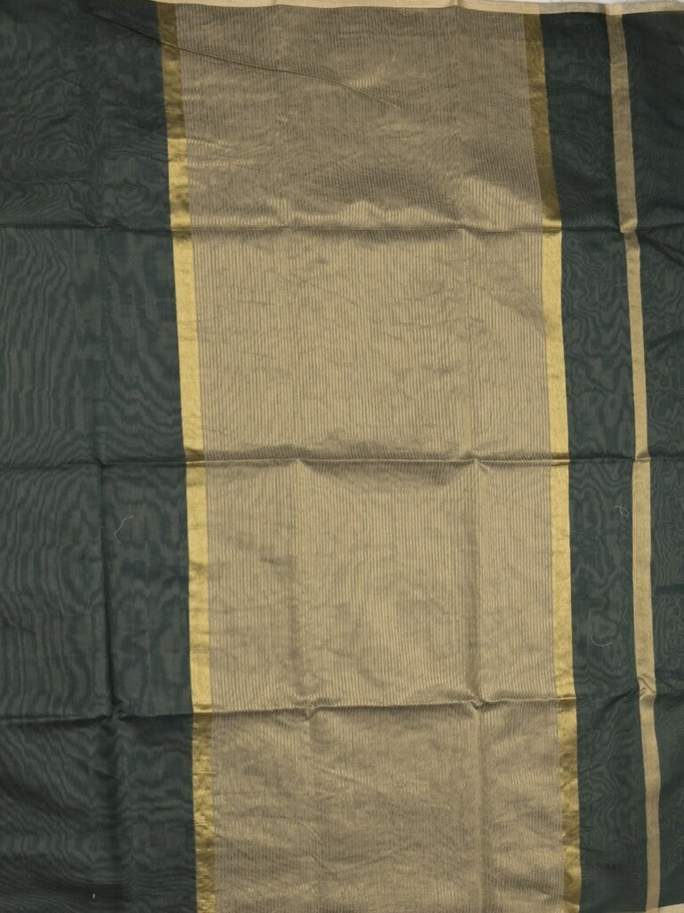 Maheshwari fancy saree black color allover plain and small kaddi border with contrast plain pallu and attached blouse