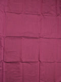 Maheshwari fancy saree magenta color allover plain and small kaddi border with self pallu and attached blouse