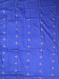 Dola silk fancy saree baby pink and blue color allover prints & zari border with contrast pallu and attached blouse