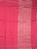 Dola silk fancy saree pink color allover zari weaves & small kaddi border with short pallu and running blouse