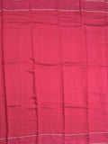 Dola silk fancy saree pink color allover zari weaves & small kaddi border with short pallu and running blouse