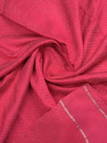 Dola silk fancy saree pink color allover zari weaves & small kaddi border with short pallu and running blouse