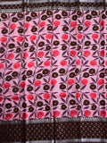 Munga pattu saree pink color allover prints & zari border with contrast pallu and attached blouse