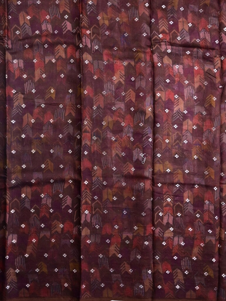 Munga pattu saree pink color allover prints & zari border with contrast pallu and attached blouse