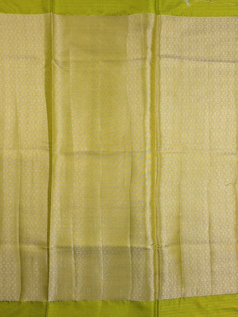 Raw mango fancy saree royal blue color allover zari weaves & kaddi border with brocade pallu and contrast plain blouse