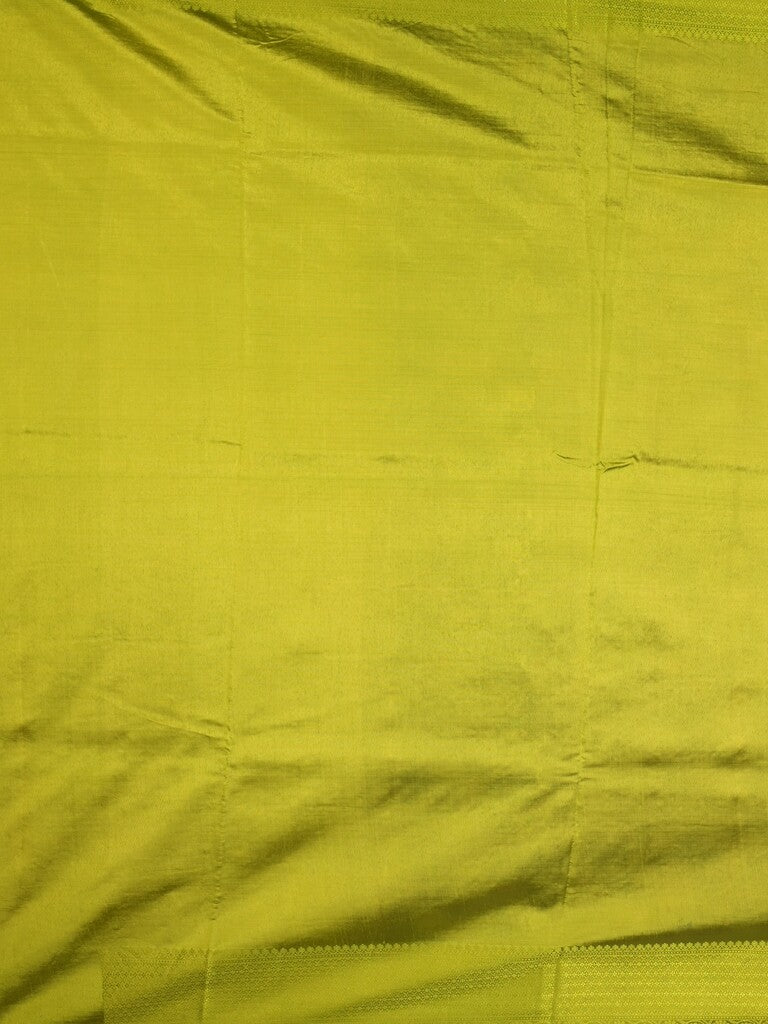 Raw mango fancy saree navy blue color allover zari weaves & kaddi border with brocade pallu and contrast plain blouse