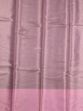 Chanderi fancy saree light purple color allover zari motifs & zari border with short pallu and contrast blouse