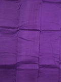 Mangalagiri fancy saree light purple color allover zari stripes with contrast pallu and contrast plain blouse