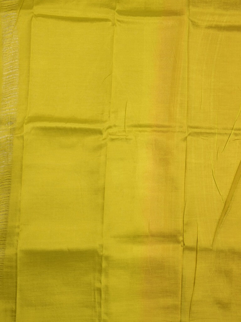 Mangalagiri fancy saree magenta color allover zari stripes with contrast pallu and contrast plain blouse