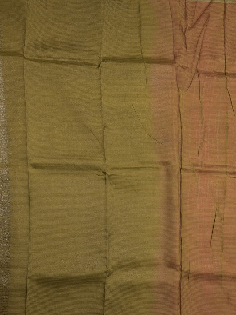 Mangalagiri fancy saree pink color allover zari stripes with contrast pallu and contrast plain blouse