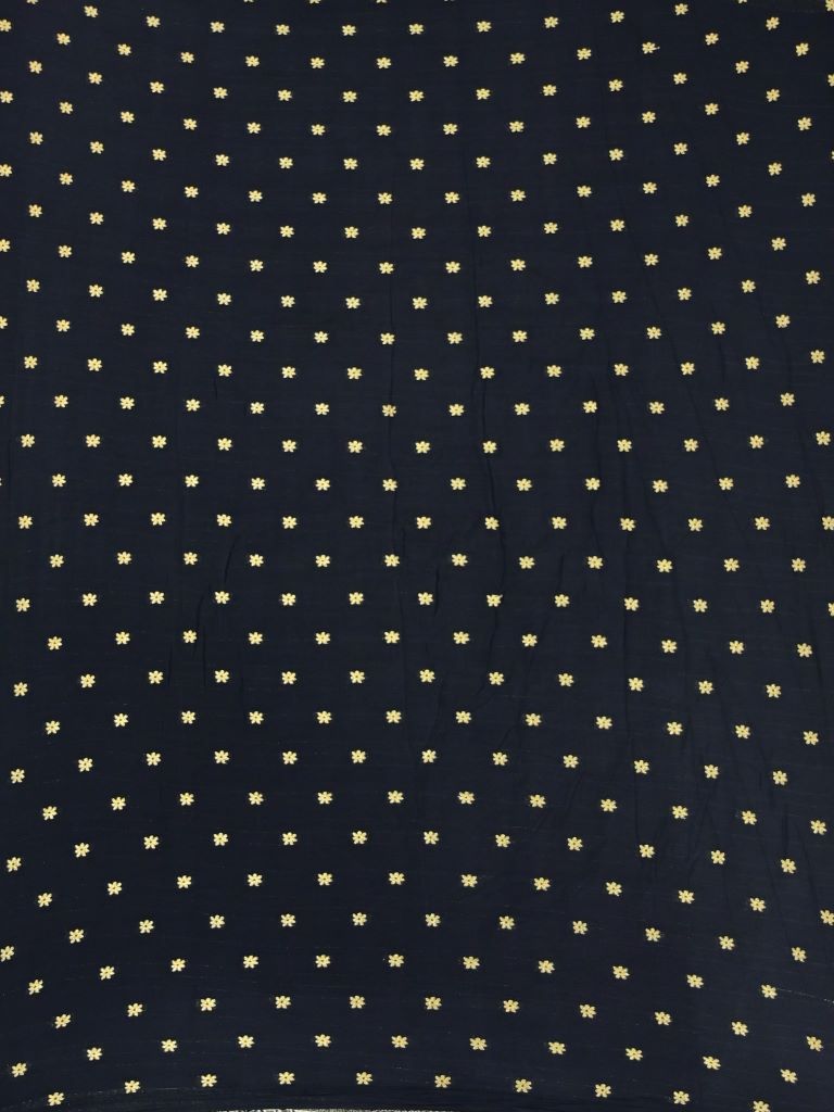 Chiffon fancy saree black color allover stripes and sequence work & zari border with short pallu and attached blouse