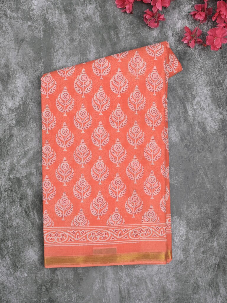 Saree orange color
