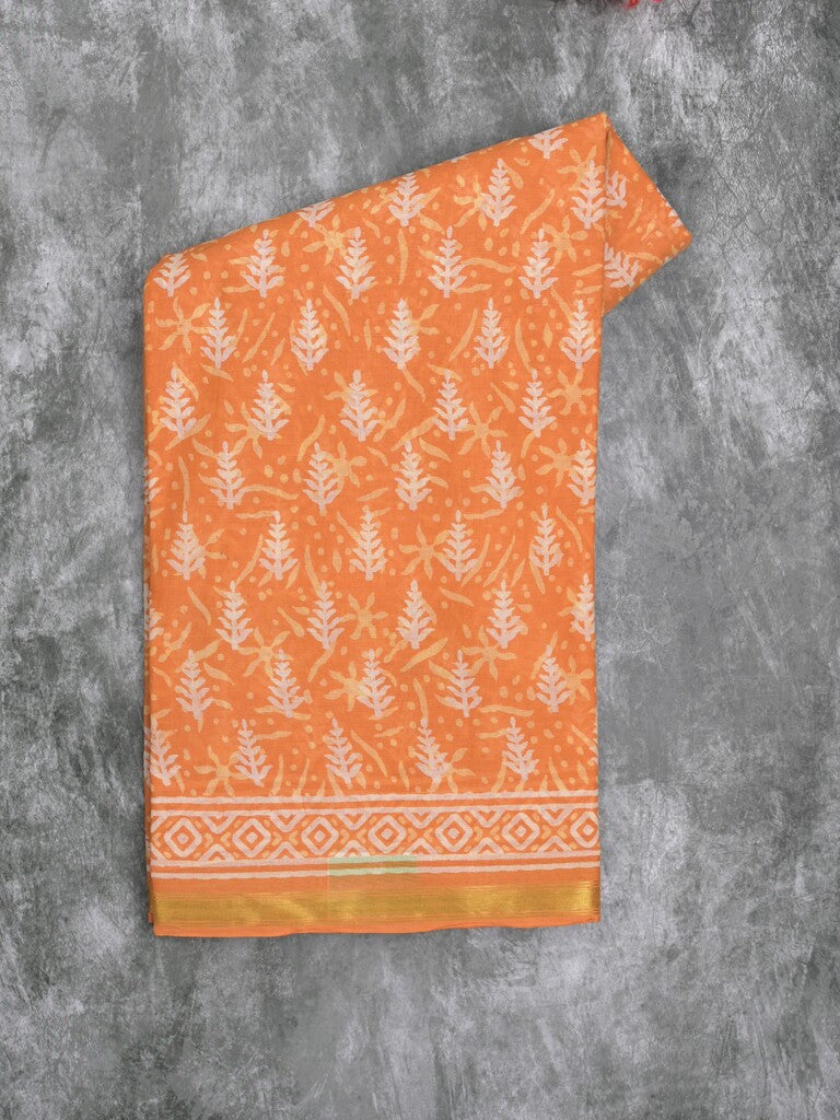 Saree orange color