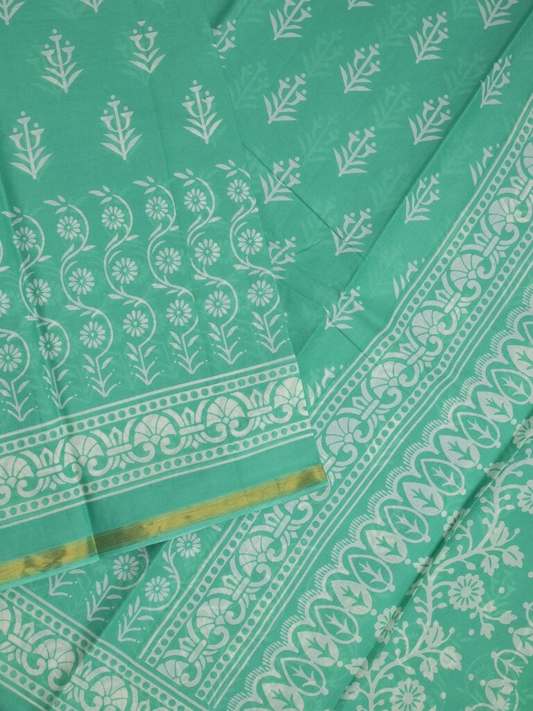 Saree lux green color