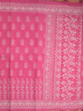Saree pink color