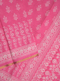 Saree pink color
