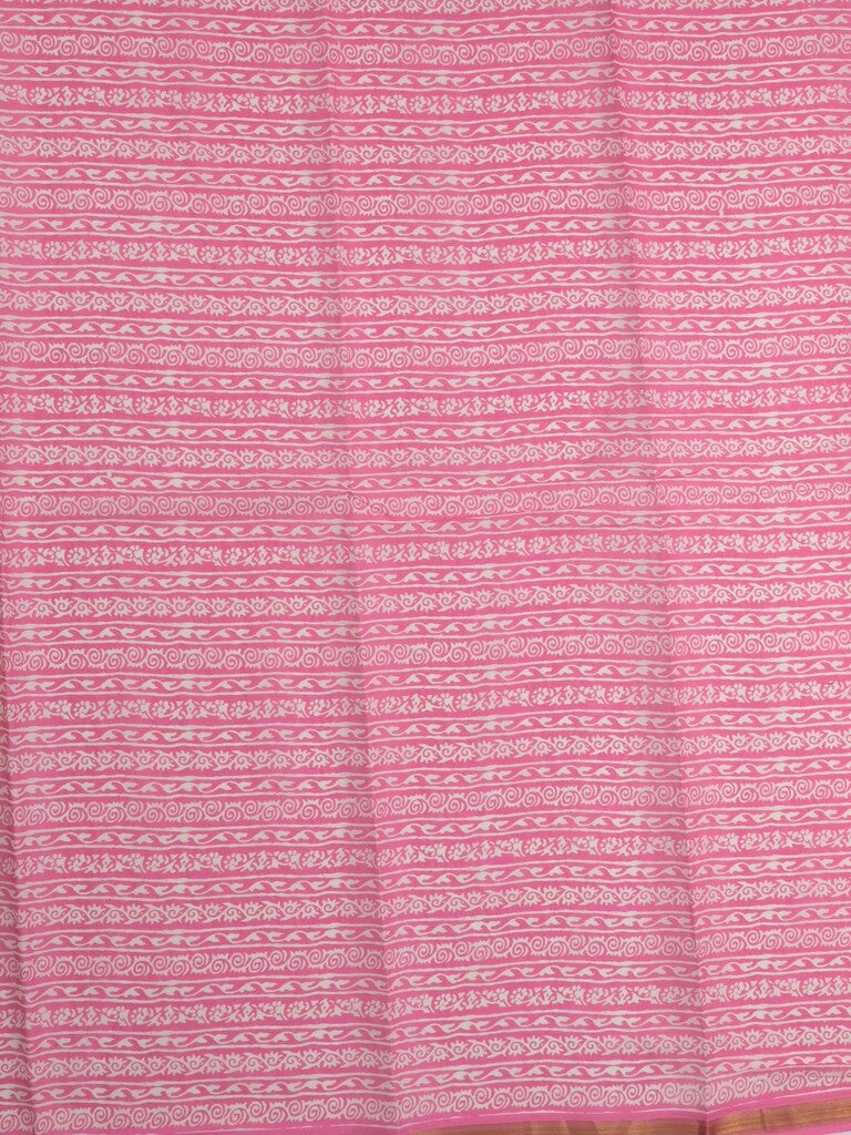 Saree pink color