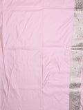 Banaras pattu saree baby pink color allover zari motifs & zari border with rich pallu and attached plain blouse