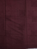 Mul cotton saree white color allover prints & printed border with printed pallu and plain contrast blouse
