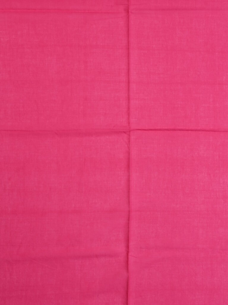 Mul cotton saree white color allover prints & printed border with printed pallu and plain contrast blouse