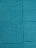 Mul cotton saree white color allover prints & printed border with printed pallu and plain contrast blouse