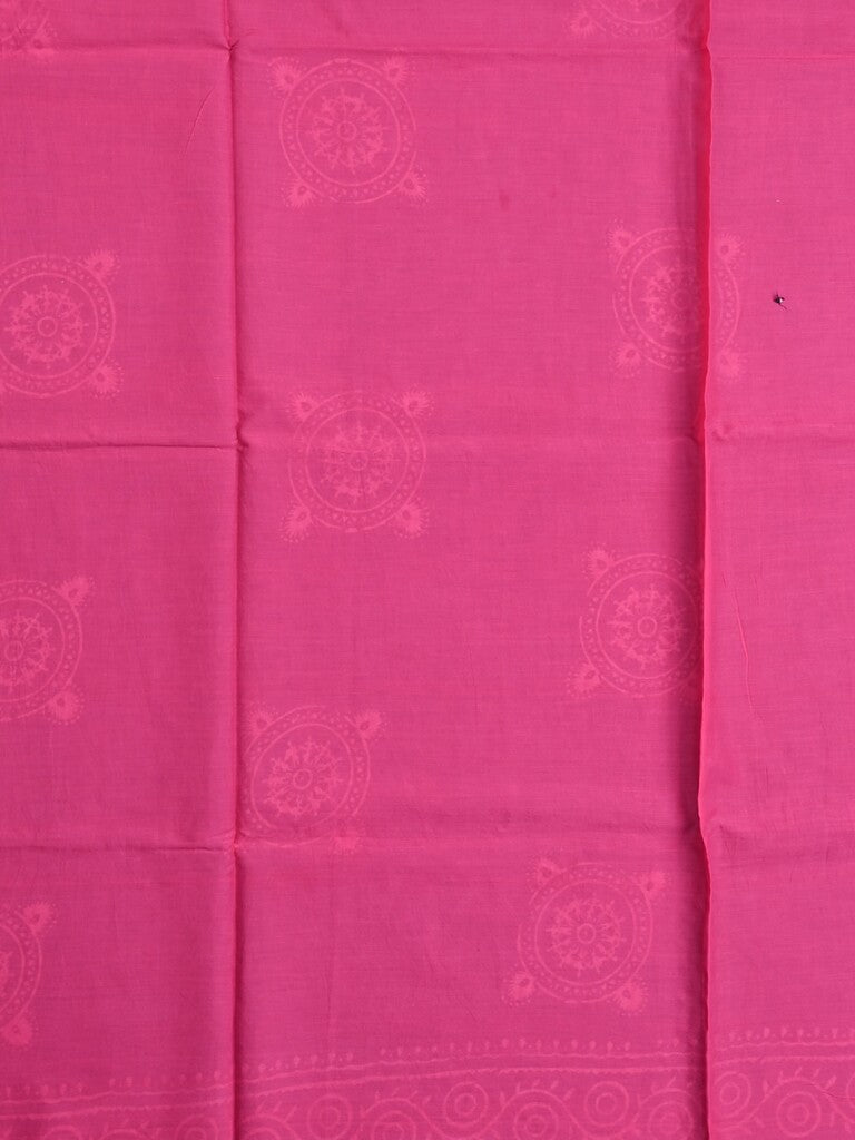 Mul cotton saree black color allover prints & printed border with printed pallu and plain contrast blouse