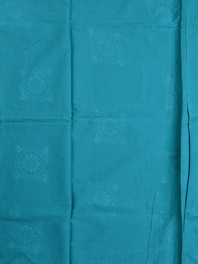 Mul cotton saree black color allover prints & printed border with printed pallu and plain contrast blouse