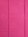 Mul cotton saree black color allover prints & printed border with printed pallu and plain contrast blouse
