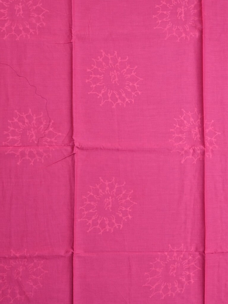 Mul cotton saree black color allover prints & printed border with printed pallu and plain contrast blouse