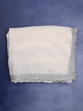 Organza shimmer fancy saree white color allover embroidery motifs & embroidery border with running pallu and self blouse