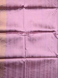 Tussar fancy saree snuff color allover zari motifs & zari border with rich pallu and contrast plain blouse