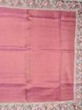 Dola tissue fancy saree onion pink color allover stripes & designer fancy border with running pallu and embroidery blouse