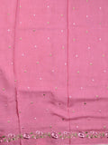 Dola tissue fancy saree onion pink color allover stripes & designer fancy border with running pallu and embroidery blouse