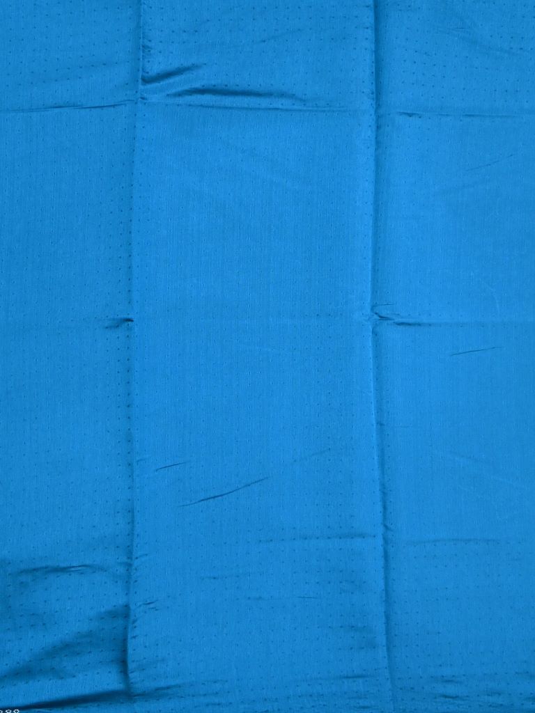 Soft tussar kora fancy saree sky blue color allover embroidery butis & cutwork embroidery with running pallu and plain blouse